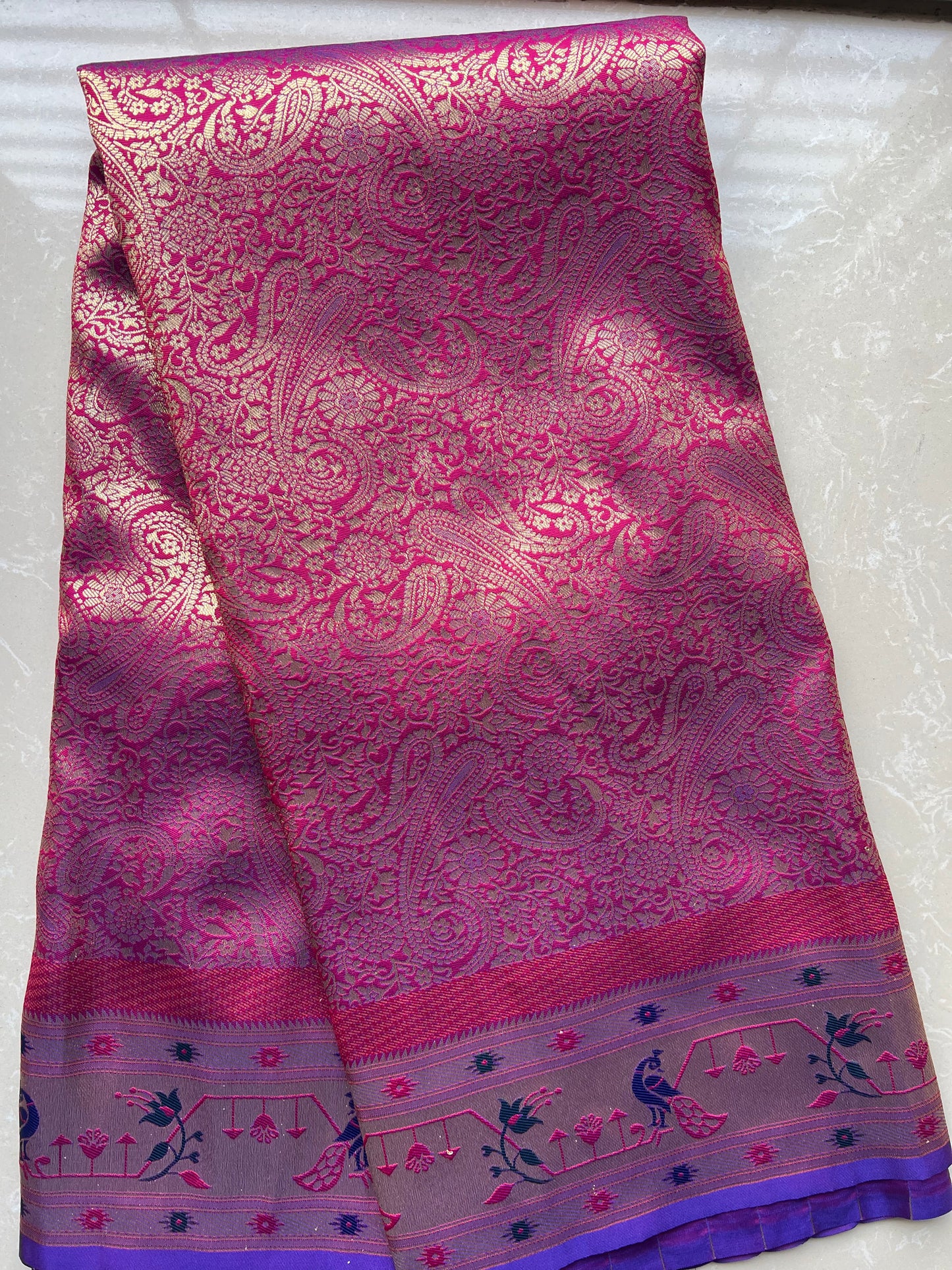 Kalyani Brocade Soft Silk Saree With Paithani Pallu