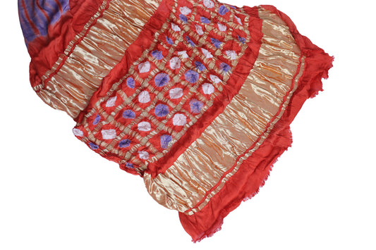 Kesar wave Tie and Dye Modal Silk Saree