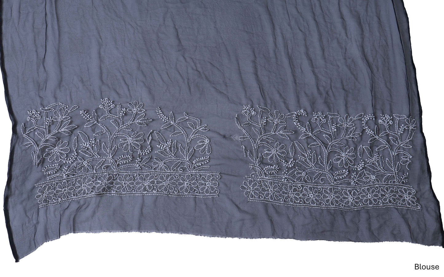 Pure Georgette Chikankari Saree