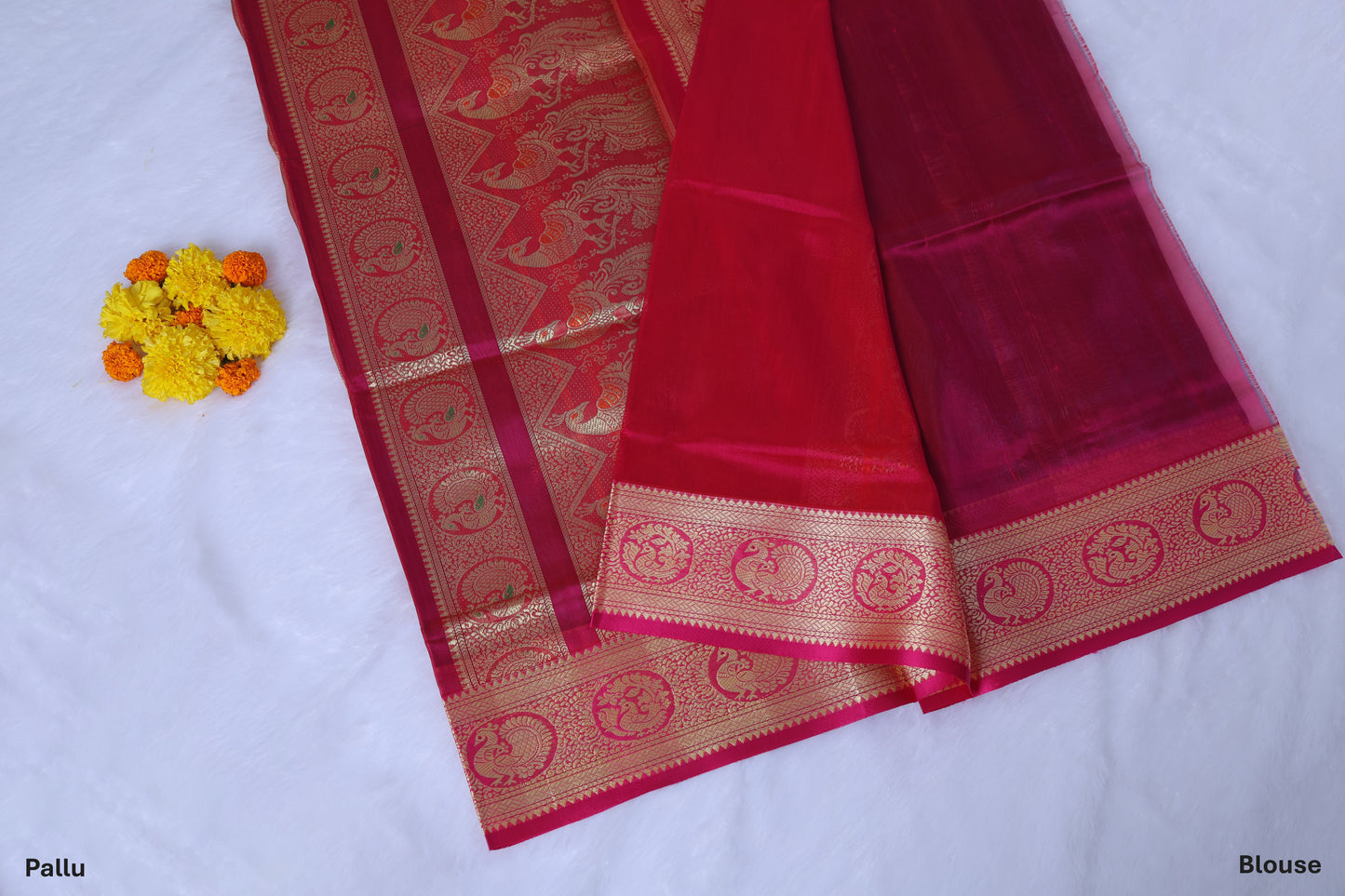 Nilam Zari Pure Silk Handloom Saree