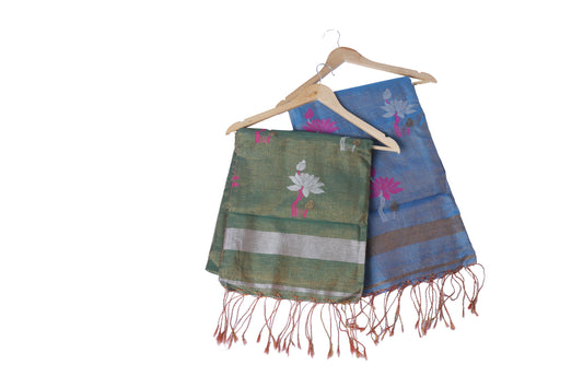 Linen Tissue saree