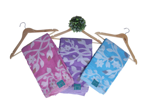 Jamdani Saree - Pink