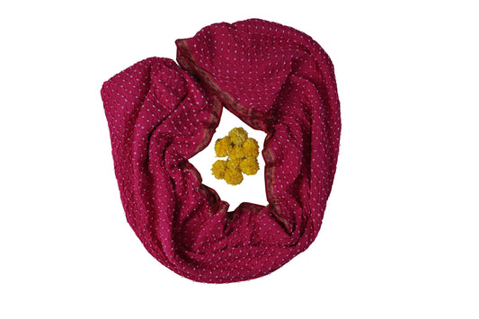 Cotton Bandhni Saree