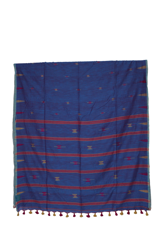 Blue Cotton Saree