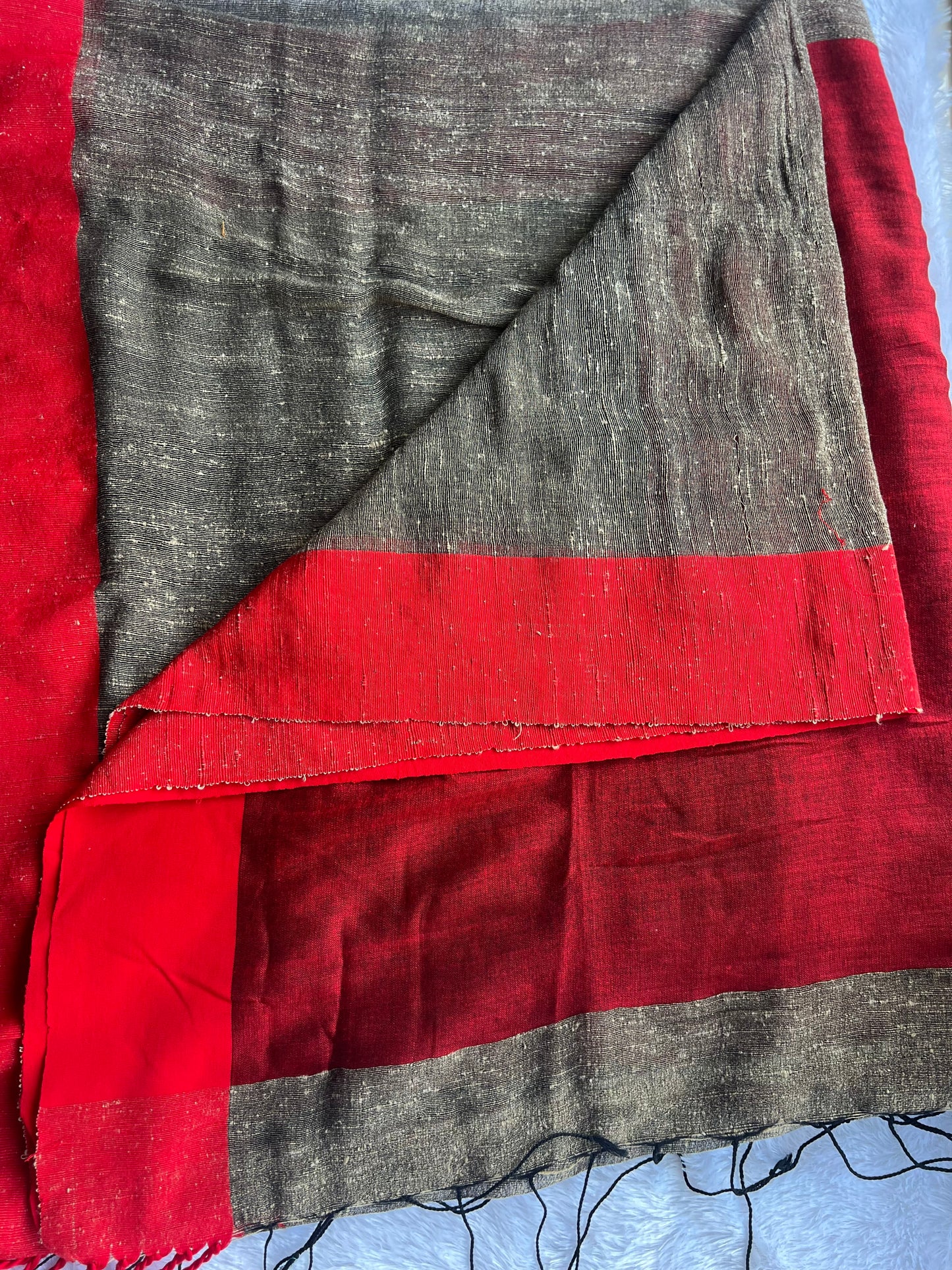 Pure Jute Saree with Natural Texture | Sustainable Handwoven Saree