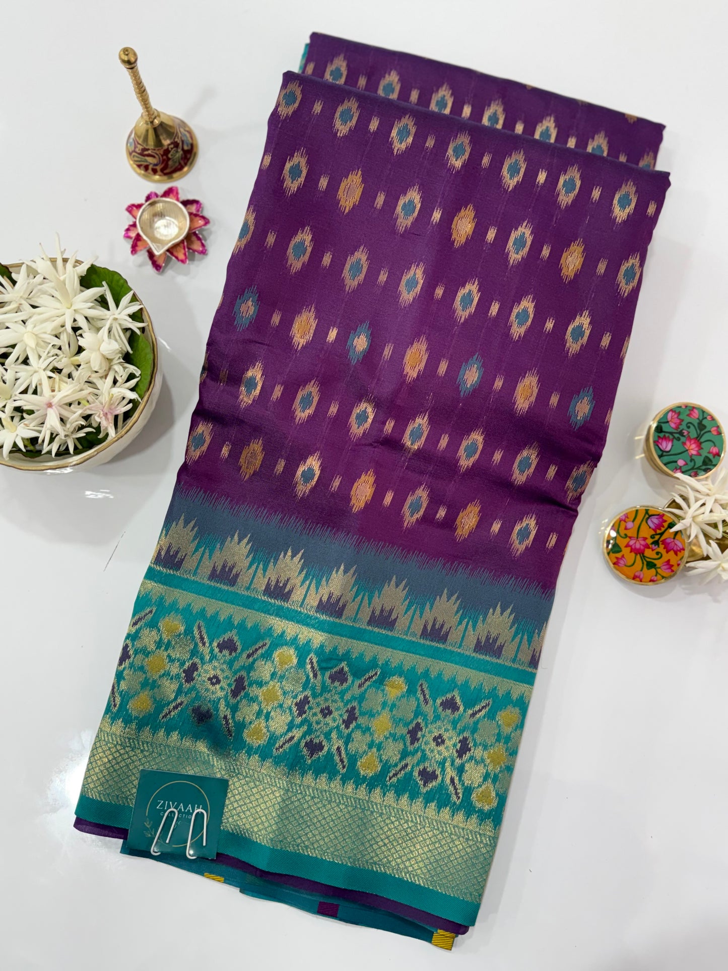 Semi Patola Silk Saree