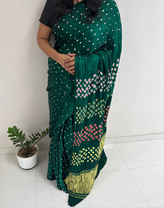 Modal Silk Bandhani Saree