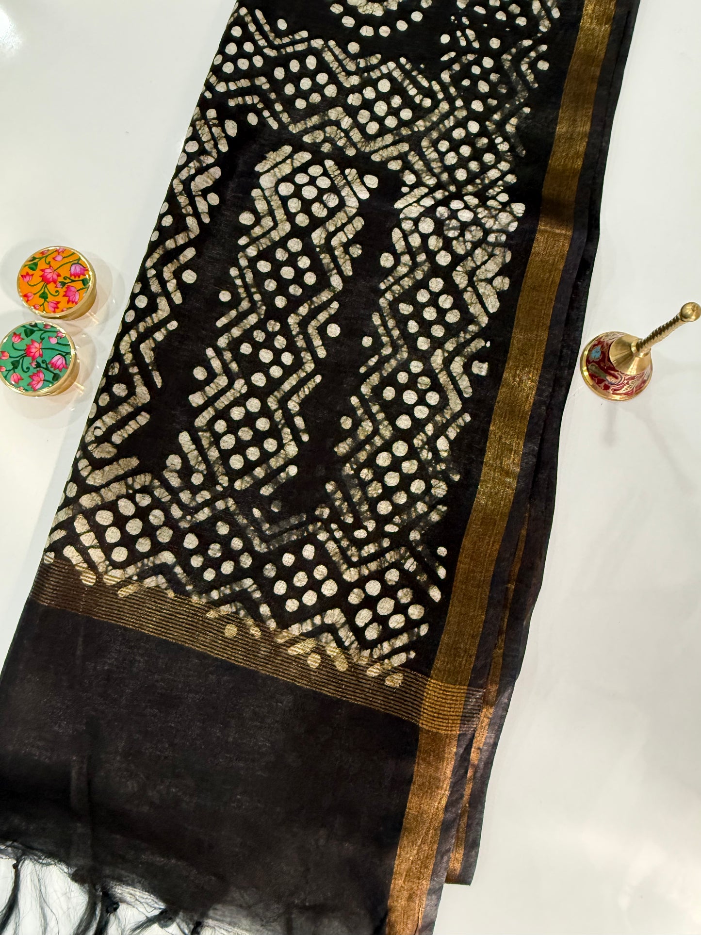 Linen Batik Saree
