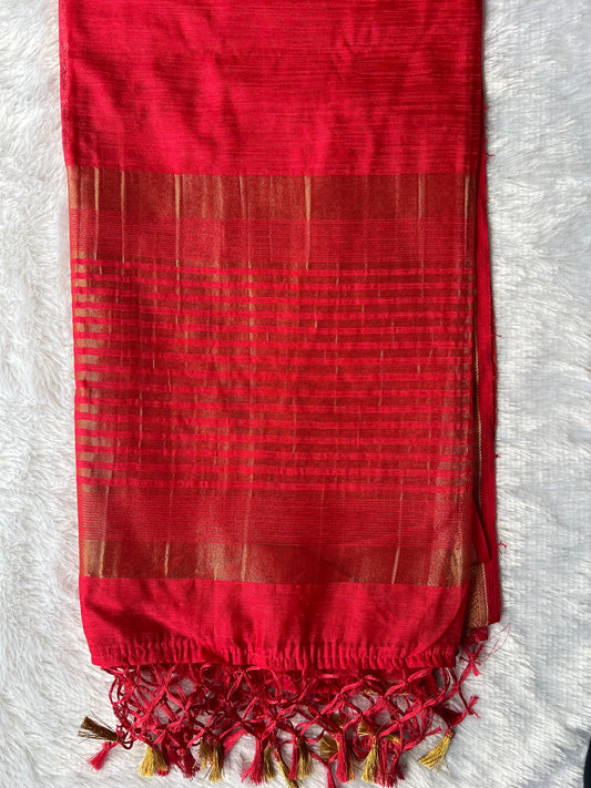 Ravya Raag Semi Linen Saree