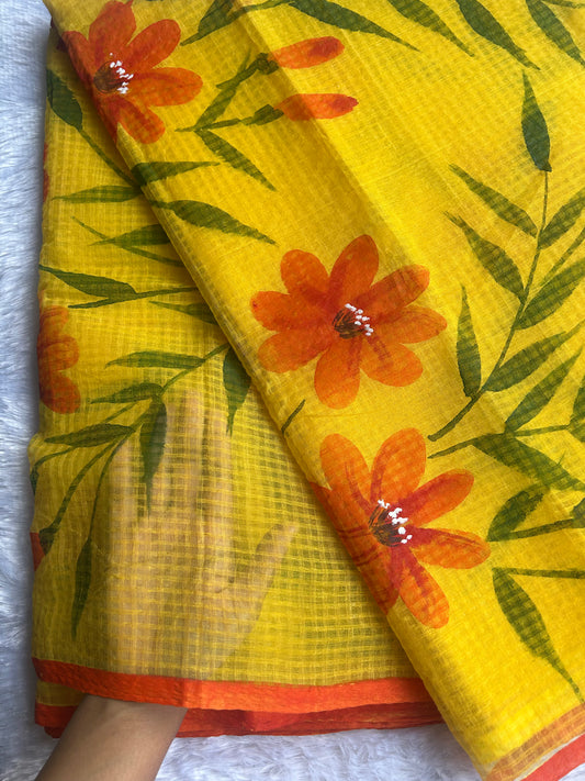 Sunshine Pure Cotton Resham Kota Saree