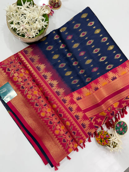Semi Patola Silk Saree