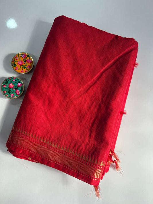 Plain Soft Silk Saree