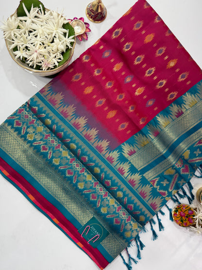 Semi Patola Silk Saree