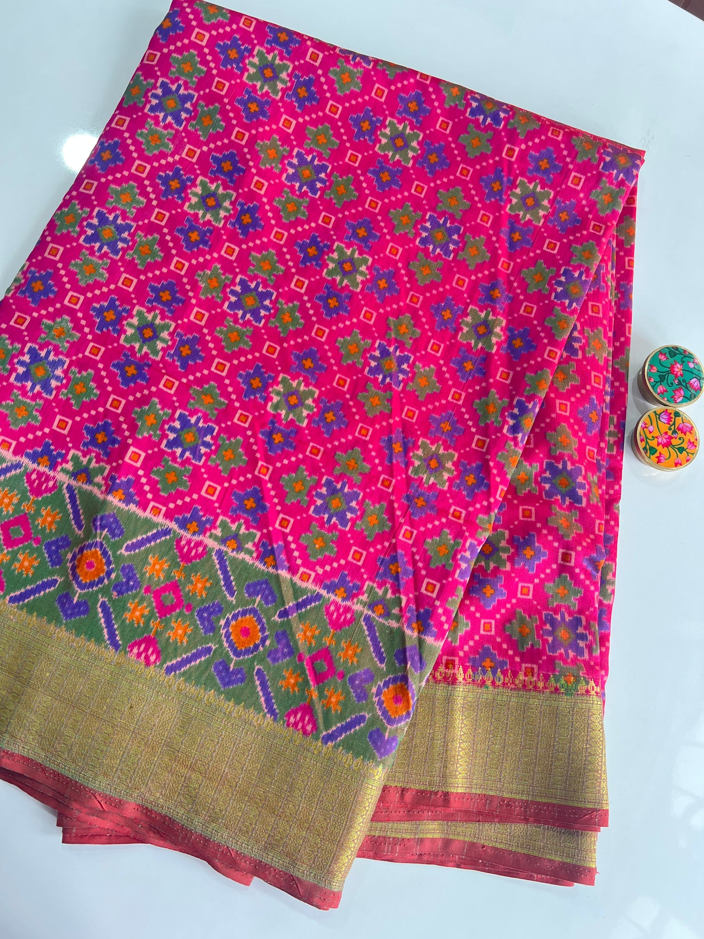Semi Patola Saree