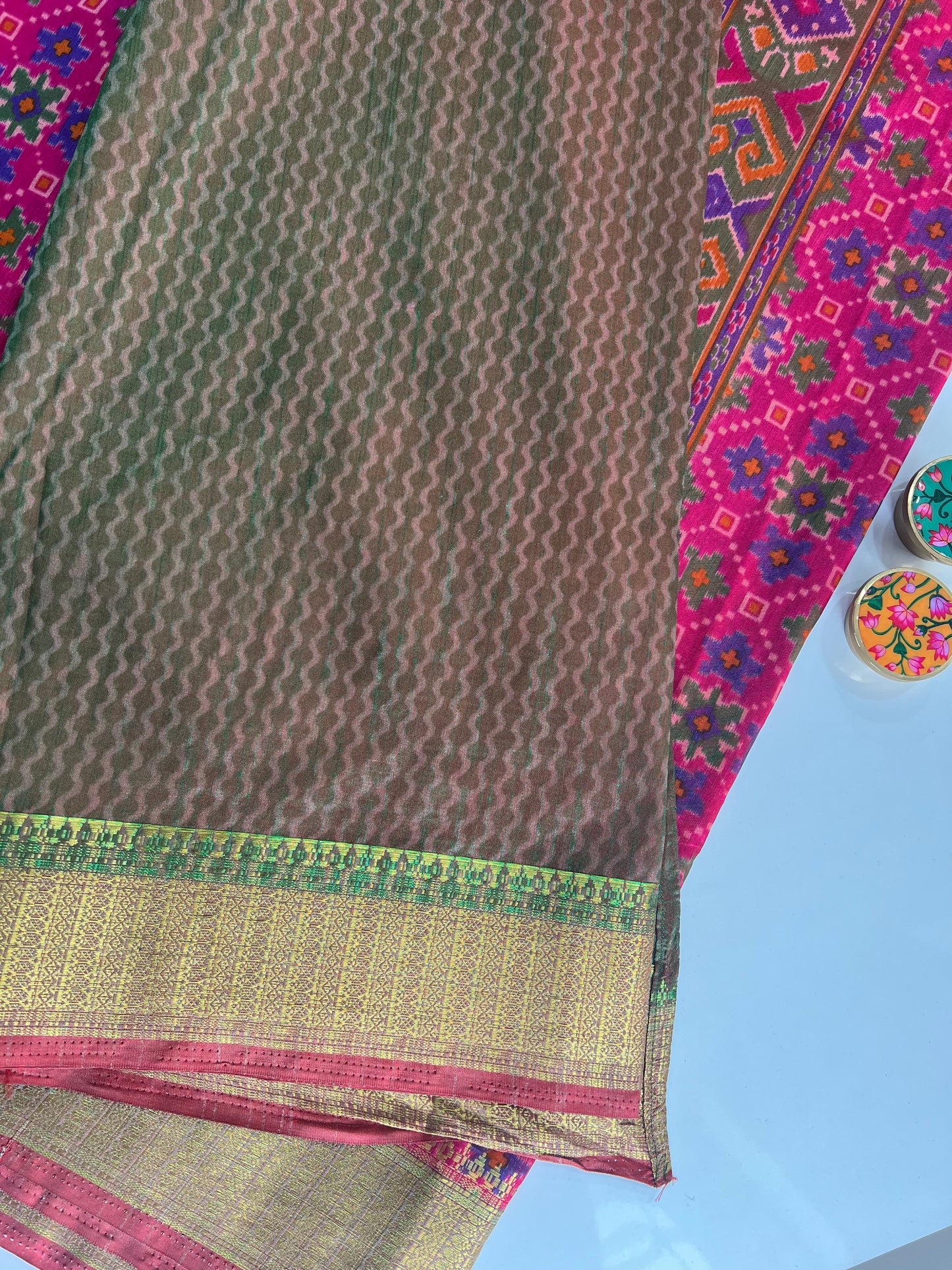 Semi Patola Saree