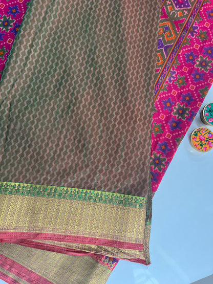 Semi Patola Saree