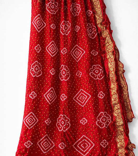 Laal Ishq - Pure Gaji Silk Bandhani Saree