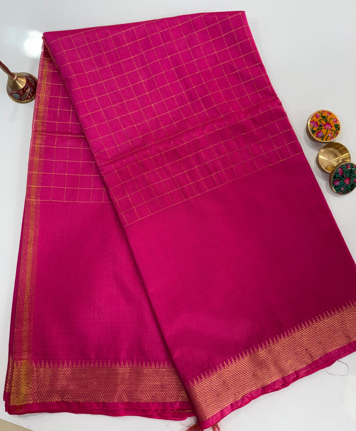 Mangalgiri Semi Silk Saree