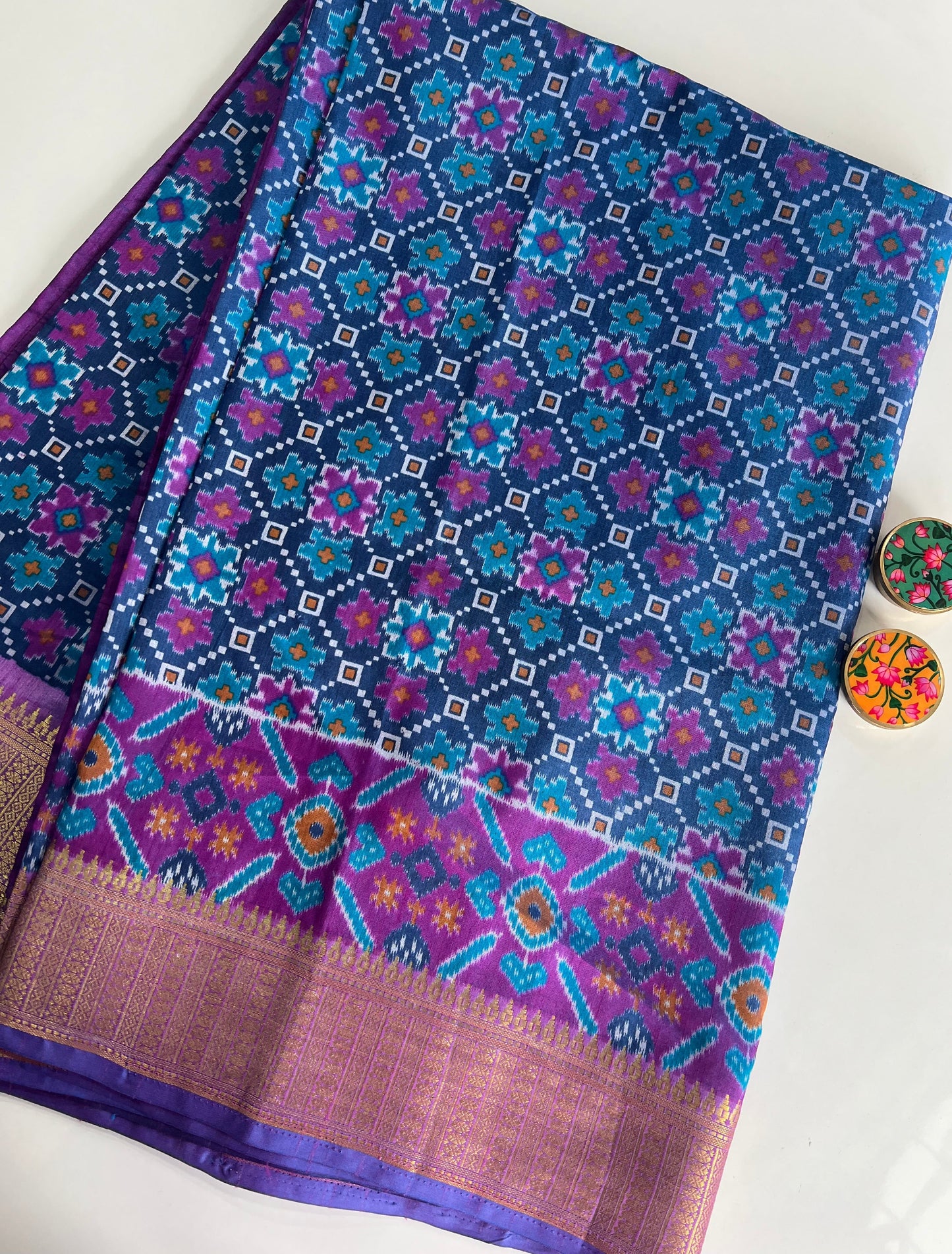 Semi Patola Saree