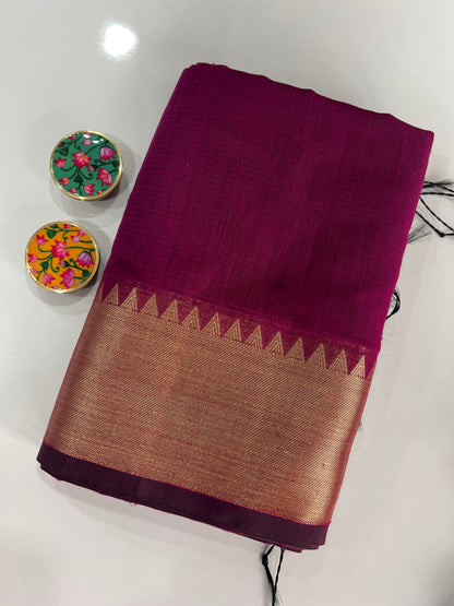 Plain Semi Silk Saree