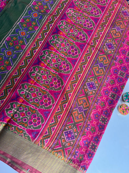 Semi Patola Saree