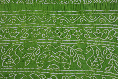 Manohari Panna - Pure Gaji Silk Bandhni Saree