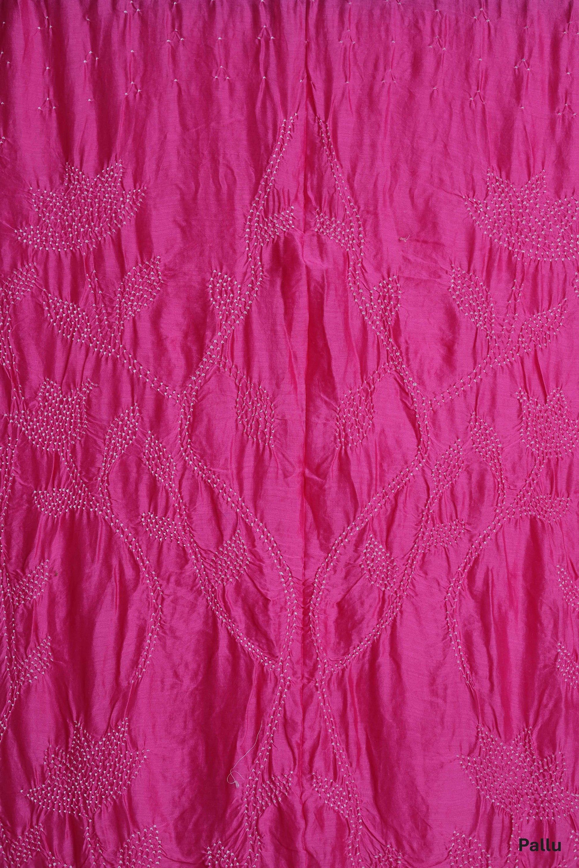 Chanderi Silk Bandhni Saree