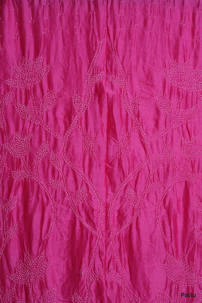 Chanderi Silk Bandhni Saree