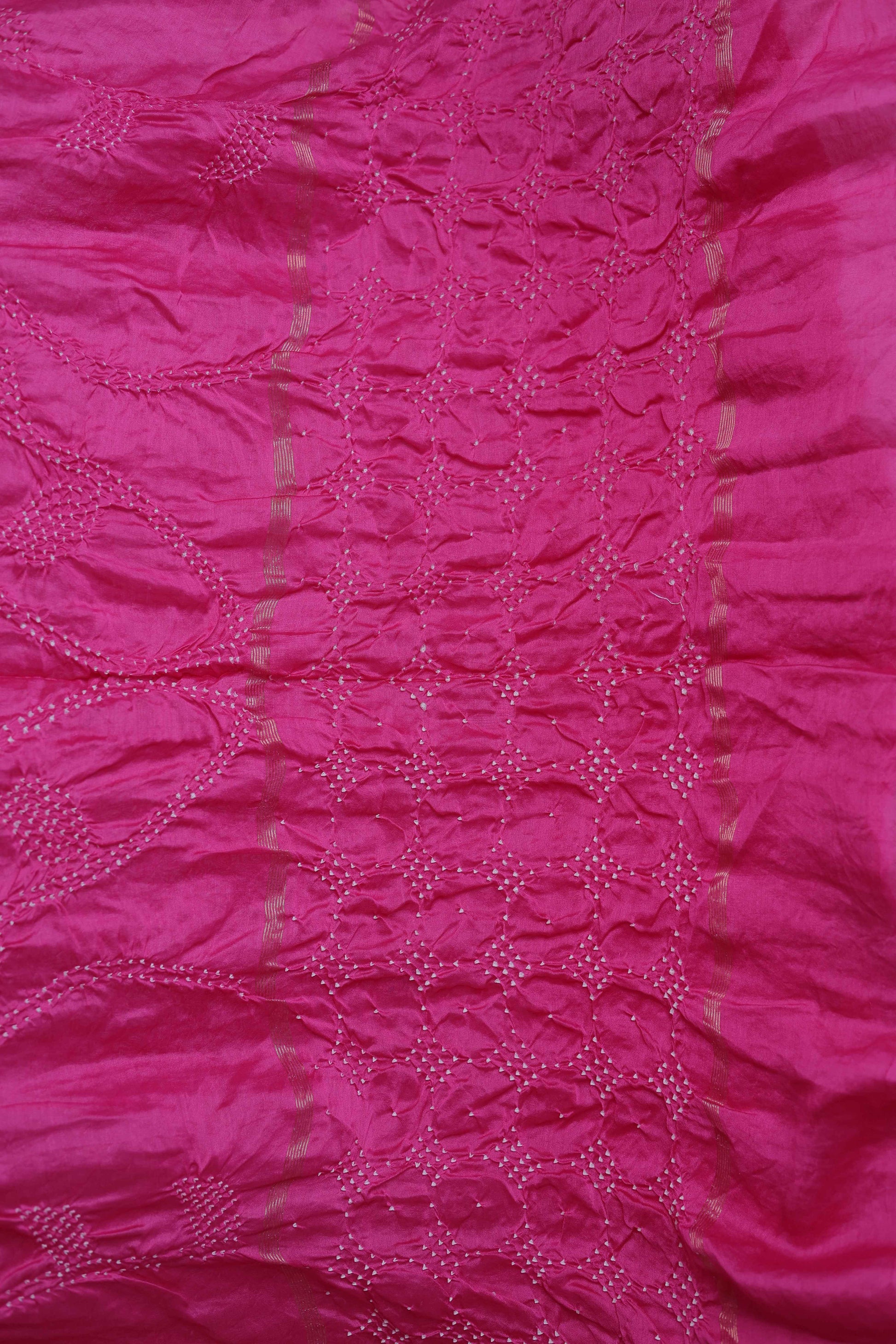 Chanderi Silk Bandhni Saree