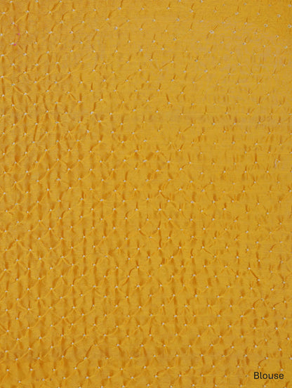 Chanderi Silk Bandhni Saree