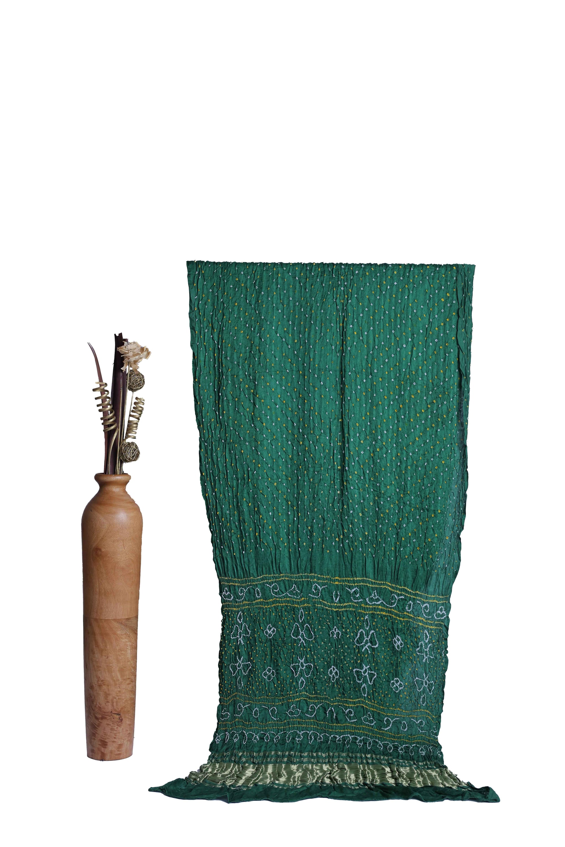 Pure Gaji Silk Bandhni