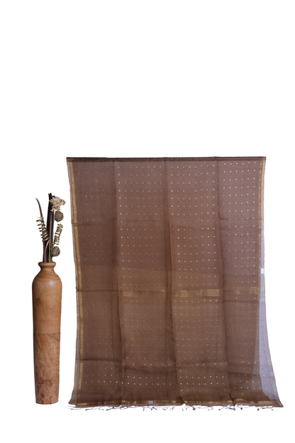 Pure Muslin Silk Sequin  Saree