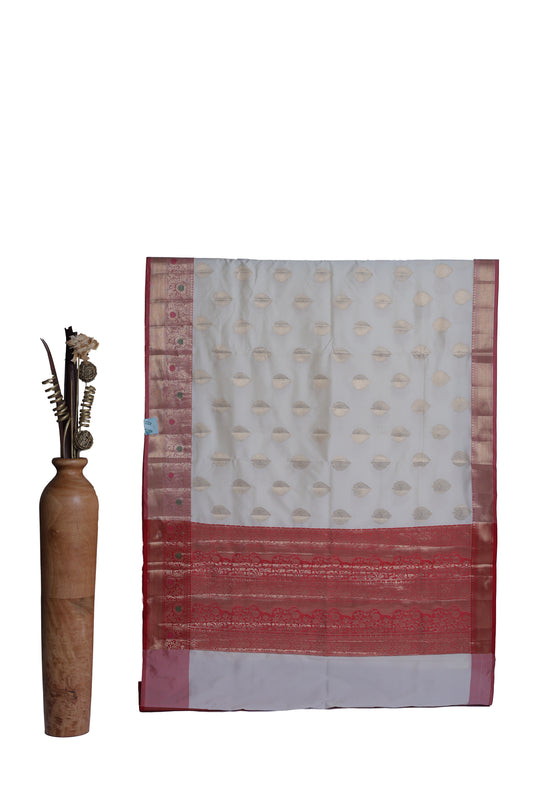 Shvetbutti Katan Silk Saree