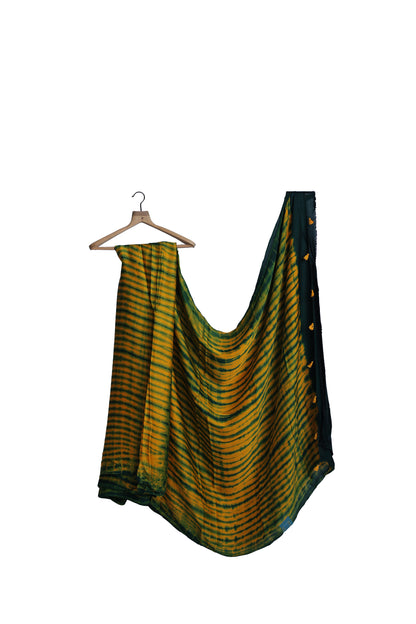 Sunehri Tarang - Tie and Dye Modal Silk Saree