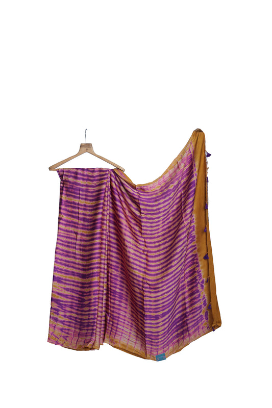 Rangrez Tarang - Tie and Dye Modal Silk Saree
