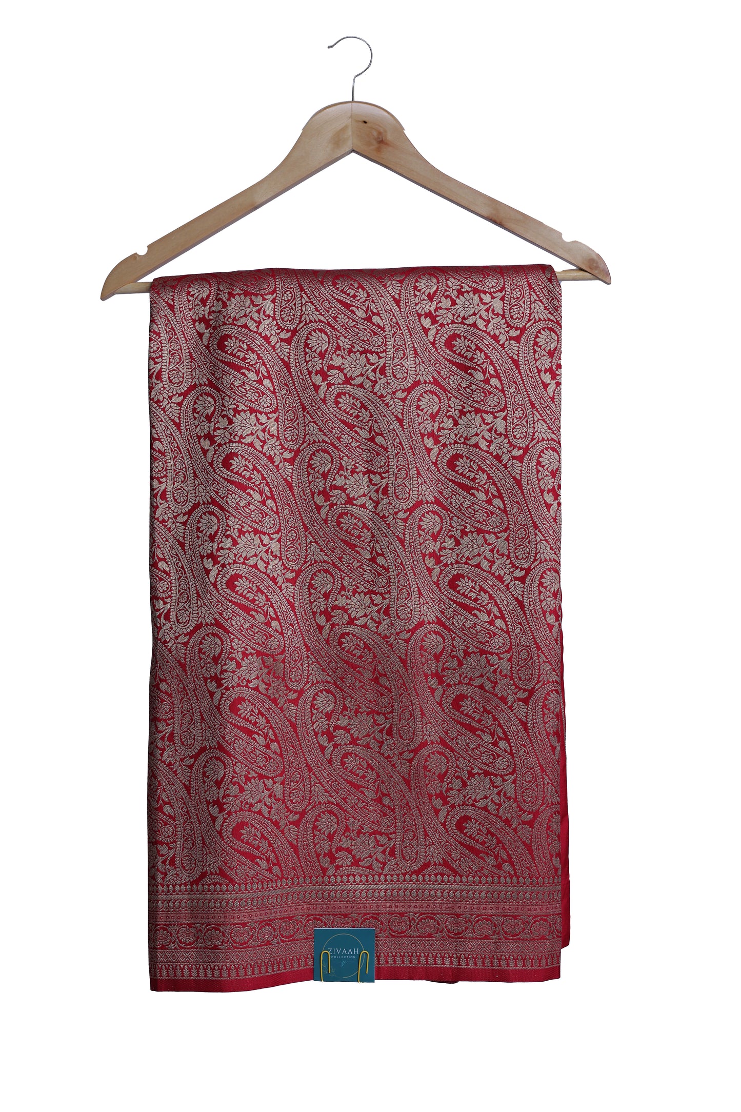 Laal Noor - Brocade Banarasi Katan Silk Saree