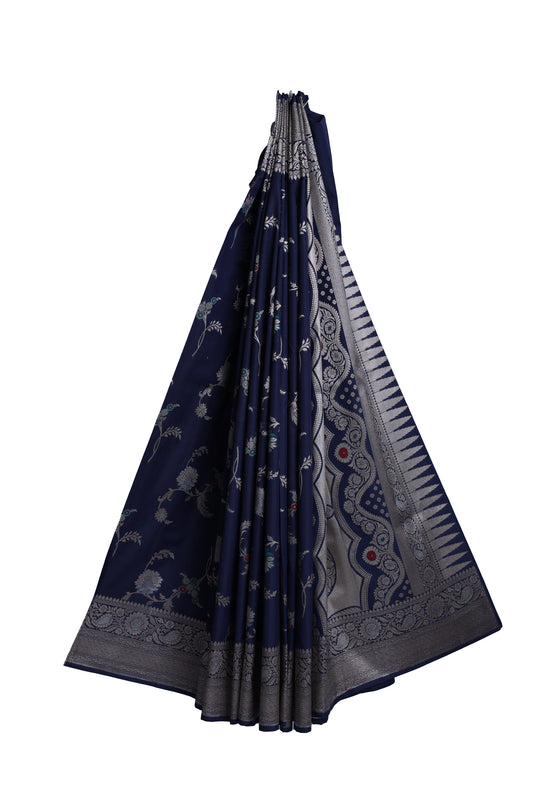 Neel Kamal - Pure Banarasi Katan Silk Saree