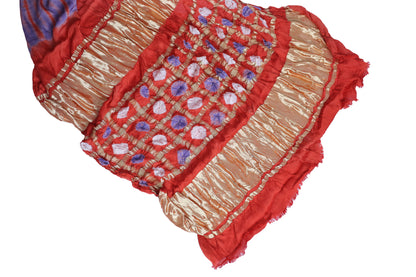 Kesar wave Tie and Dye Modal Silk Saree