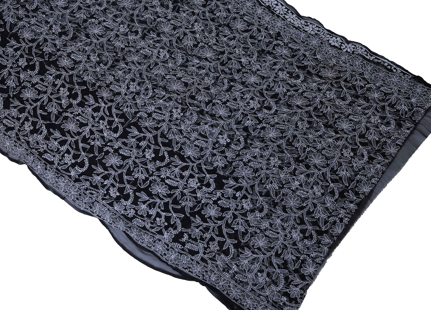 Pure Georgette Chikankari Saree