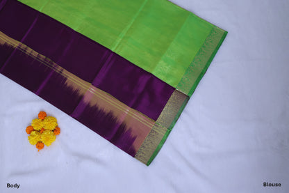 Vandana Purple Pure Silk Saree
