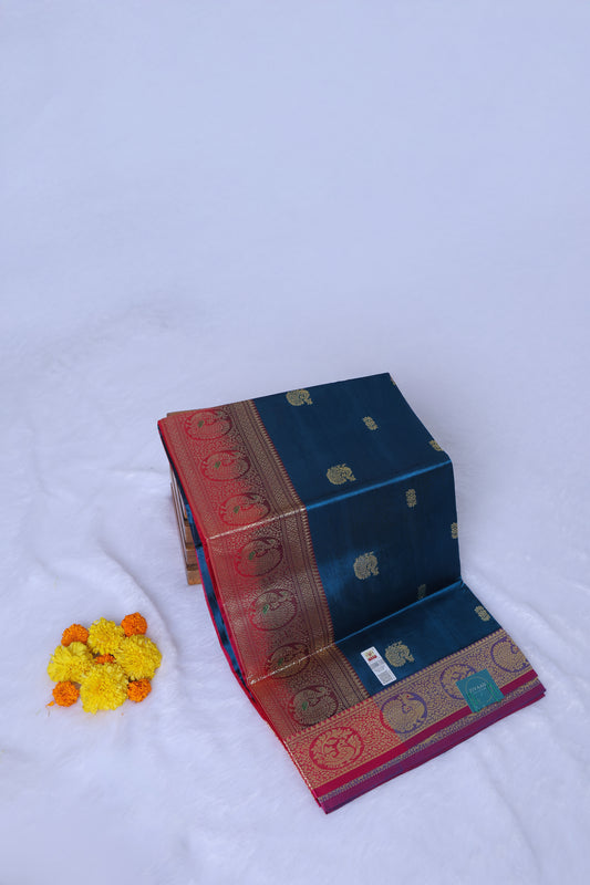 Nilam Zari Pure Silk Handloom Saree