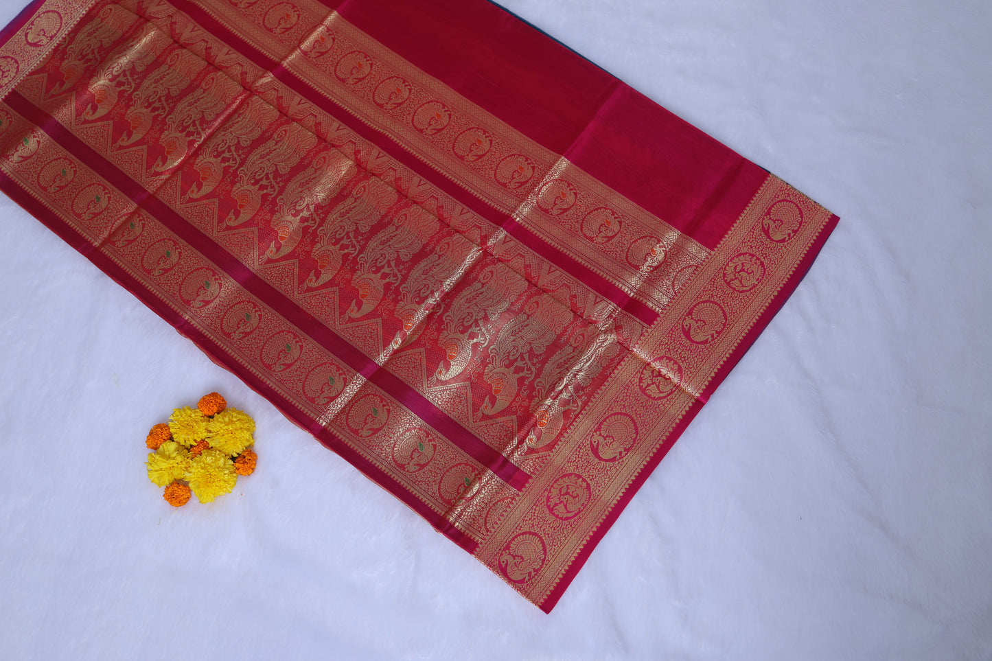 Nilam Zari Pure Silk Handloom Saree