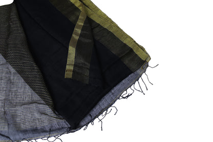 Handloom Pure Linen Saree