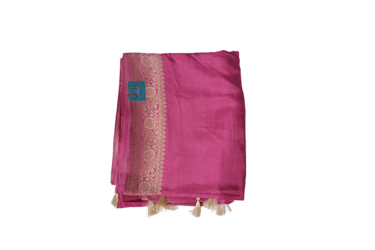 Gulaab sheen Crepe Silk Saree