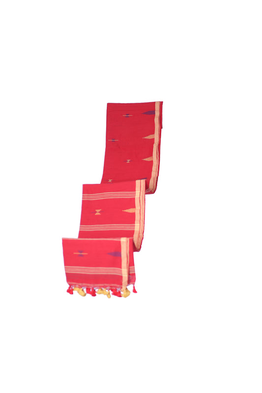 Red Handloom Cotton Saree