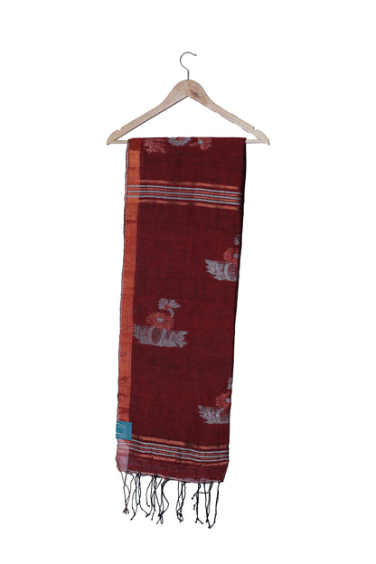 Handloom Pure Linen Saree