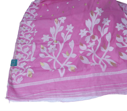 Jamdani Saree - Pink
