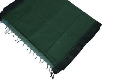 Green Linen Saree