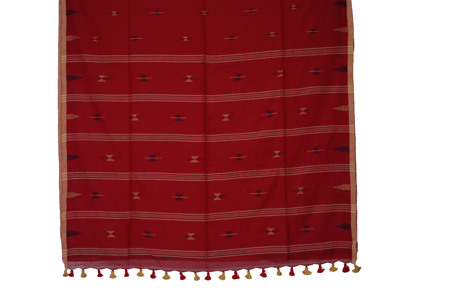 Red Handloom Cotton Saree