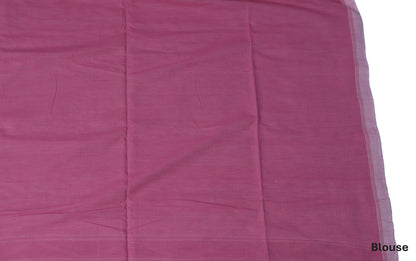 Gulaabi Pure Cotton Handloom Saree
